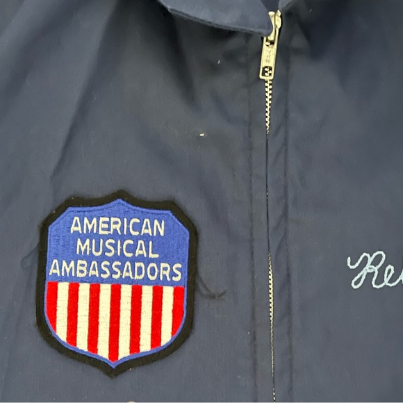 Vintage Lightweight Cotton Zip Jacket: American Musical Ambassadors: 80’s retro - Picture 3 of 7
